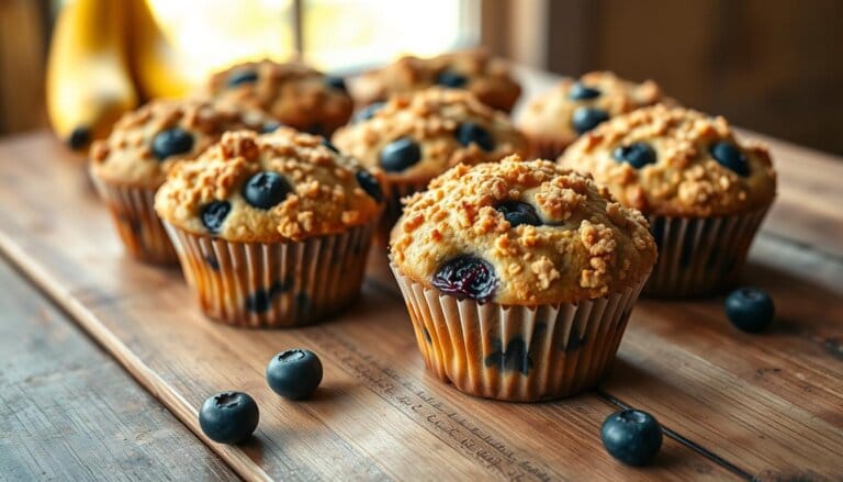 banana blueberry muffins