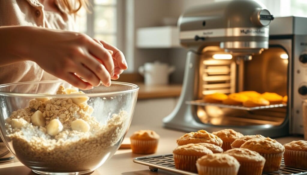 Banana Oat Muffins Preparation Steps Banana Oat Muffins Preparation Steps