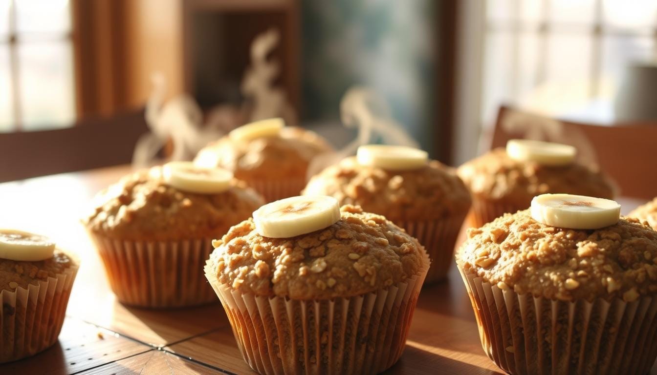banana oatmeal muffins