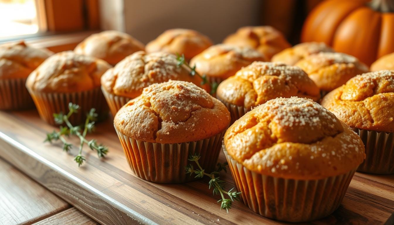 pumpkin muffins with pumpkin puree